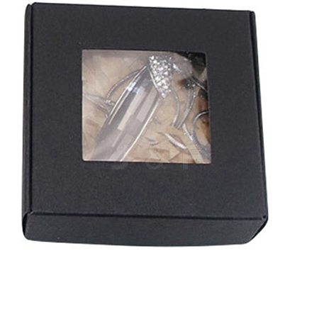 Square Paper Boxes with Clear Window SOAP-PW0001-169C-02-1