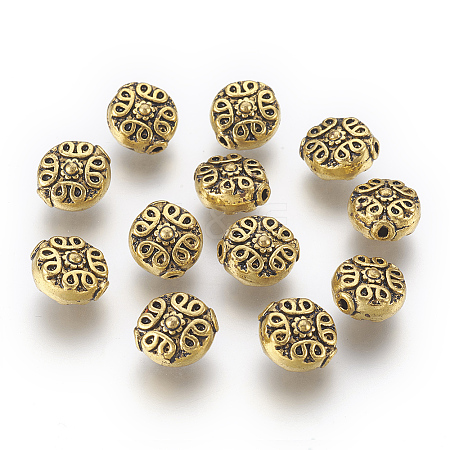 Tibetan Antique Golden Metal Beads X-GLF0737Y-NF-1