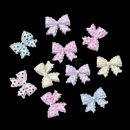 Opaque Resin Cabochons RESI-C077-01-1