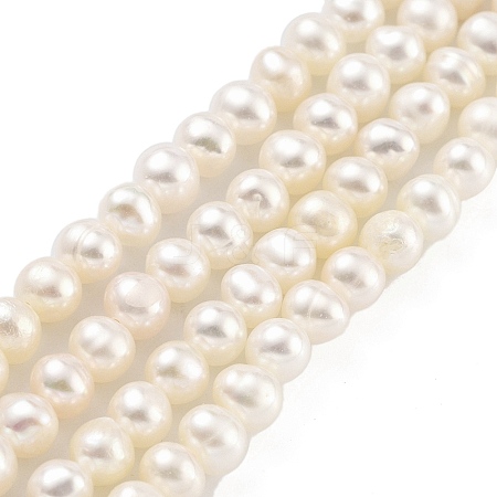 Natural Cultured Freshwater Pearl Beads Strands PEAR-C003-08E-1