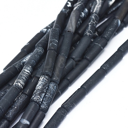 Natural Weathered Agate Beads Strands G-D0005-45A-03-1