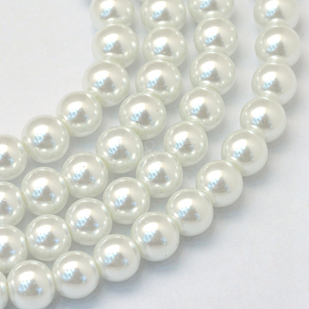 Baking Painted Glass Pearl Bead Strands X-HY-Q003-3mm-01-1