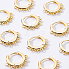 Brass Huggie Hoop Earring Findings KK-BC0006-25G-NF-6