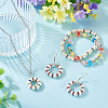 30Pcs 2 Colors Brass Rhinestone Spacer Beads RB-TA0001-29D-4