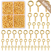 600Pcs Iron Screw Eye Pin Peg Bails IFIN-YW0003-80-1