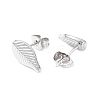 Non-Tarnish 304 Stainless Steel Leaf Stud Earrings for Women EJEW-I285-10P-2