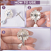 8Pcs 2 Colors Brass Transfer KK-UN0004-90-4