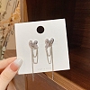 Alloy Rhinestone Dangle Earrings for Women WG29476-114-1