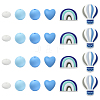26Pcs Food Grade Eco-Friendly Silicone Beads SIL-YW0002-42B-1
