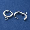 201 Stainless Steel Huggie Hoop Earrings Findings STAS-A167-01J-S-2