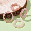 Natural Xinjiang Golden Silk Jade Finger Rings for Women RJEW-G360-01B-2