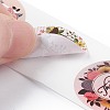 8 Patterns Paper Thank You Sticker Rolls STIC-E001-10-4