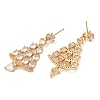 Brass Micro Pave Cubic Zirconia Stud Earrings EJEW-H103-23G-2