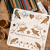 PET Hollow Out Drawing Painting Stencils DIY-WH0391-0094-3