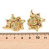 304 Stainless Steel Rhinestone Pendants SA-CBA0480-01G-02-3