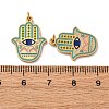 304 Stainless Steel Enamel Pendants X-STAS-U061-29G-3