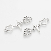 Tibetan Style Alloy Connectors Charms TIBE-N003-10AS-NF-2