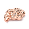 Brass Micro Pave Cubic Zirconia Charms LS-ZIRC-C022-22RG-3