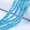 Electroplate Glass Beads Strands EGLA-A044-T8mm-A08-1