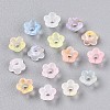 Frosted Transparent Acrylic Beads X-OACR-N137-72F-2