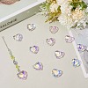 12Pcs Glass Pendants GLAA-SP0001-43-3