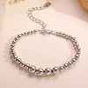 304 Stainless Steel Beaded Bracelets for Women LS-BJEW-Z136-02P-1