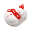 Christmas Theme Opaque Resin Cabochons RESI-B028-01E-2