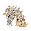 Unicorn Alloy Rhinestone Brooches for Backpack Clothes PW-WG1FA15-01-5