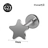 G23 Titanium 17 Gauge Threadless Labrets WGEEA58-21-1