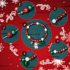 Christmas Theme DIY Alloy & Polymer Clay Rhinestone Bracelet Making Kits DIY-SC0027-63-6