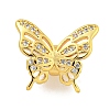 Brass Cubic Zirconia Beads KKB-L215-033G-1