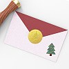Plastic Self Adhesive Gold Foil Embossed Stickers DIY-WH0211-412-5