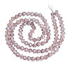 Electroplate Transparent Glass Beads Strands LS-EGLA-Q026-016F-2