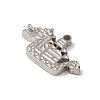 Non-Tarnish 304 Stainless Steel Pendants STAS-L022-327P-2