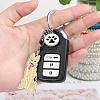 WEWAYSMILE Dog Keychain Car Keychain Pet Pendant Key-Ring Lovely Dog Key-ring Portable Metal Keychain Gift for Pet Lover Birthday Puppy Theme Party Supplies (Wolfhound) JX802A-7