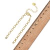 Brass Textured Figaro Chain Bracelet Making AJEW-JB01633-4