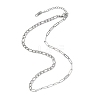 4.5MM 04 Stainless Steel Figaro Chain Paperclip Chain Necklaces NJEW-JN05576-4