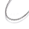 Non-Tarnish Adjustable 304 Stainless Steel Rolo Chains Slider Bracelet BJEW-L653-003P-B-2