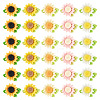40Pcs 5 Colors Opaque Resin Decoden Cabochons CRES-TA0001-86-2