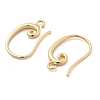 Brass Earring Hooks KK-G516-02G-2