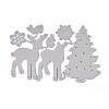 Christmas Tree Elk Carbon Steel Cutting Dies Stencils DIY-M003-10-2