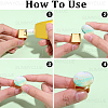 30Pcs 5 Colors Brass Finger Rings RJEW-SC0001-40-6
