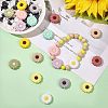 CHGCRAFT 20Pcs 10 Colors Silicone Beads SIL-CA0001-08-5