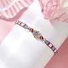 Glass Seed Beaded Braided Beads Bracelets for Women BJEW-MZ00122-03-1