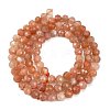 Natural Peach Moonstone Beads Strands X-G-C127-A02-02-5