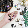 144Pcs 6 Colors Iron Ribbon Ends IFIN-WA0001-01-3