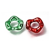 Plating Acrylic European Beads AC-CBA9284-03-2