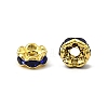 Brass Rhinestone Spacer Beads RB-A014-L6mm-05G-3