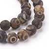 Tibetan Style dZi Beads G-G039-8mm-M-4