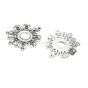 Tibetan Style Alloy Connector Cabochon Settings X-EA541Y-NF-3